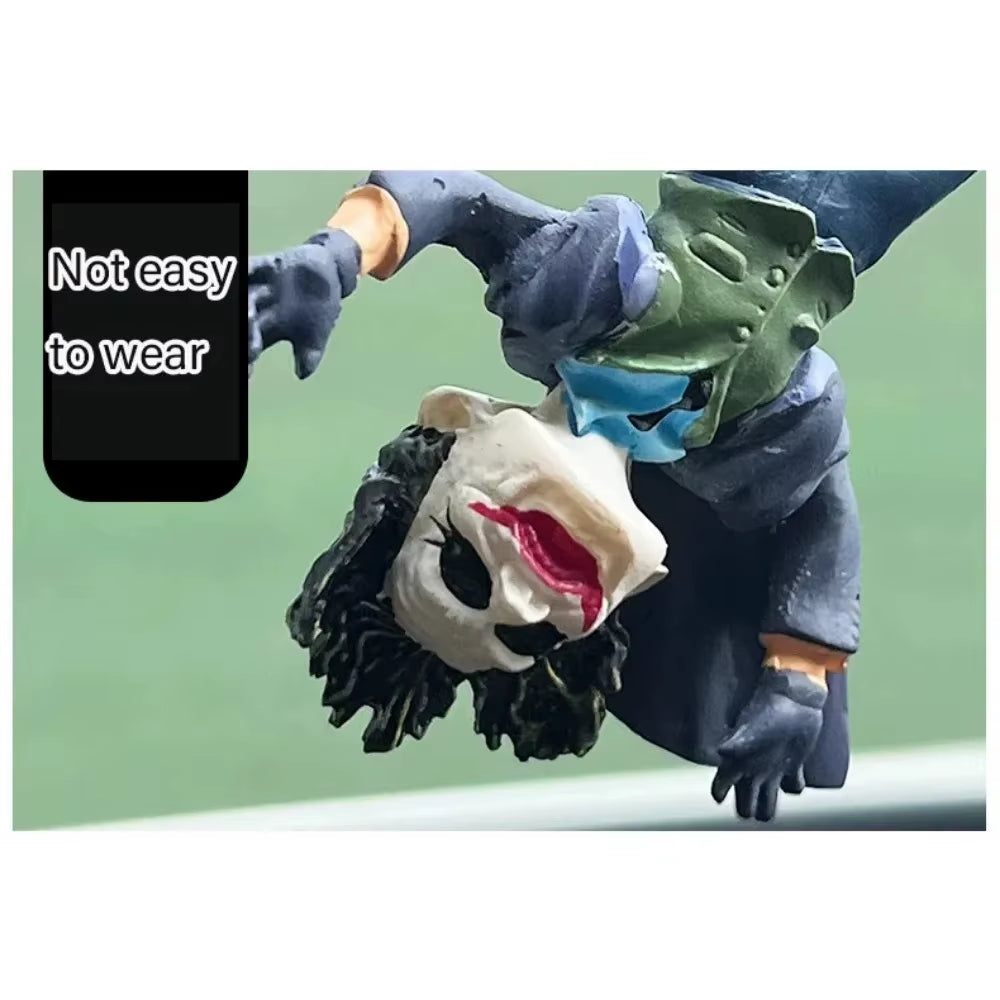 Car Resin Pendant Creative Car Rearview Mirror Cowhide Cartoon Pendant Christmas Gift New Product