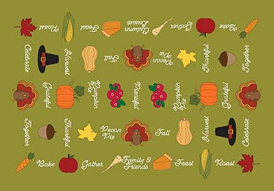Thanksgiving Tablecloth (59" X 86", Thanksgiving)