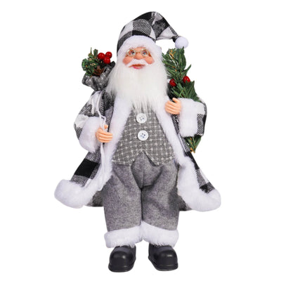 Christmas Decorations Indoor, Christmas Indoor Decor, Christmas Tabletop Decor, Christmas 12 Inch Cute Santa Claus Doll Standing Posture Santa Claus Doll Decoration