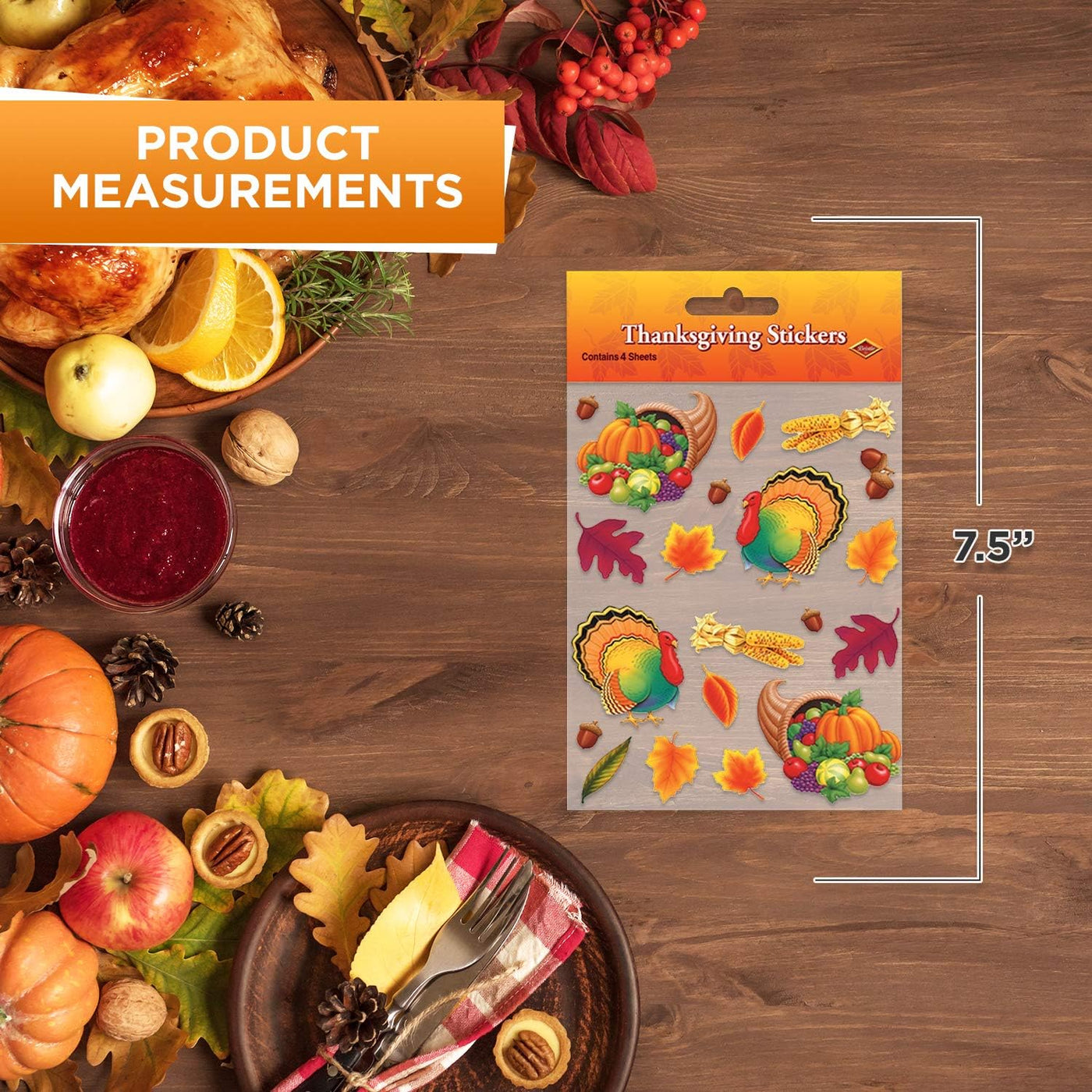 Thanksgiving Stickers (12 Sheets)