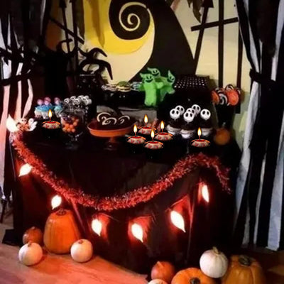 Halloween Eyeball Floating Candles, Scary Eye Ball Tealights Candles Realistic Eyeball Floats on Water Table Candles Decor for Centerpieces, Halloween Dinner Party Decoration (5PCS)