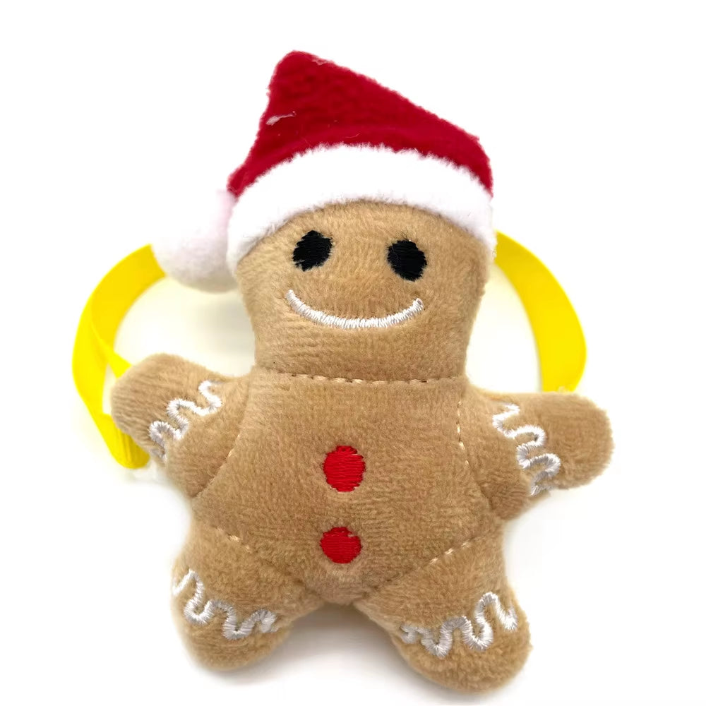 50/100Pcs Christmas Pet Product Small Dogs Bowties Neckties Xmas Snowman Deer Dog Cat Bowties Dog Grooming Products Pet Supplies