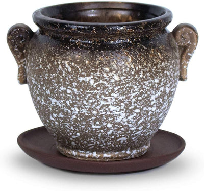 Vintage Speckle Ceramic Succulent Planter/Plant Pot/Flower Pot/Bonsai Pot, B