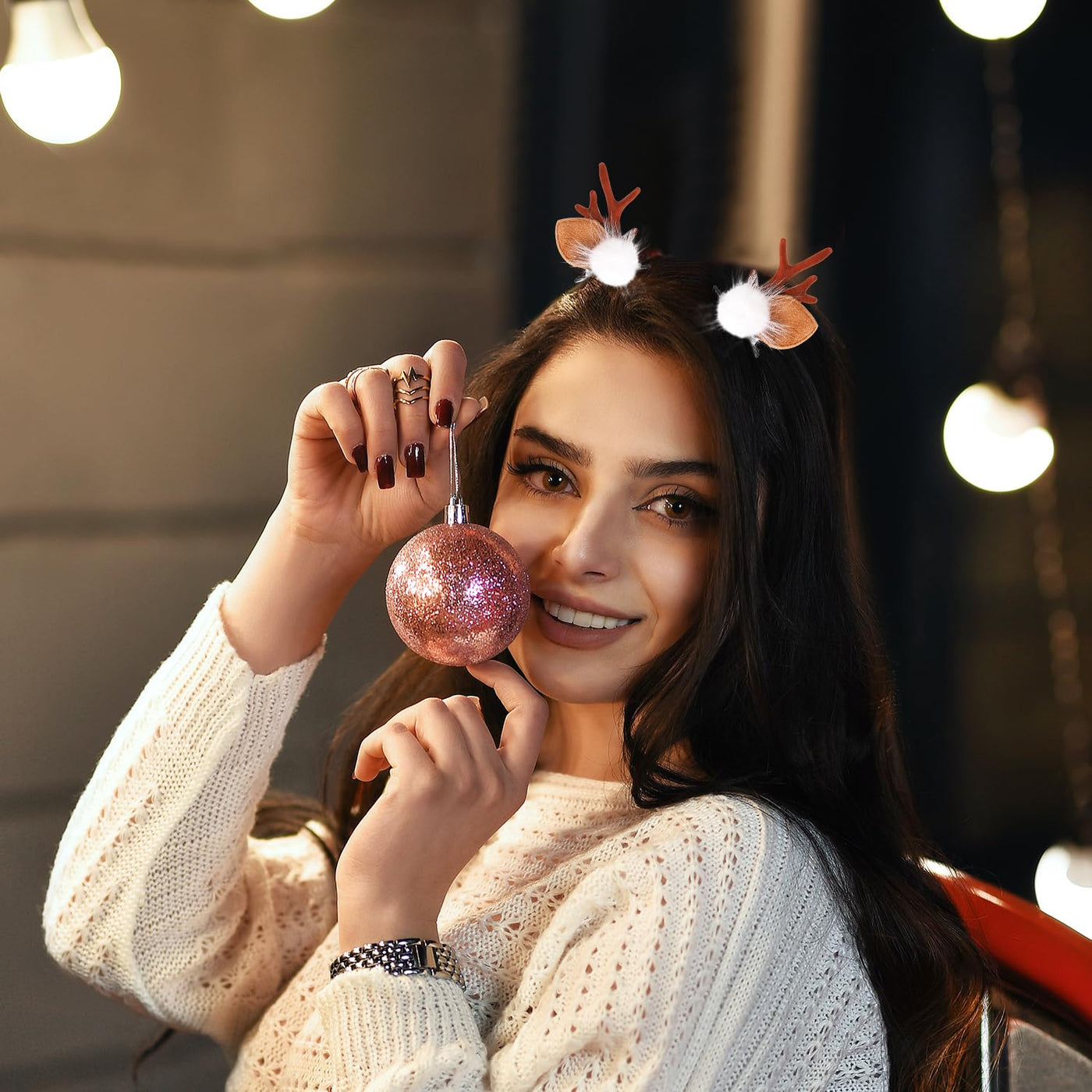 3Pcs Christmas Hair Clips, Christmas Hair Pins Christmas Hair Accessories Christmas Hair Clips for Girls Cute Christmas Hairpin for Christmas Party Women Girls