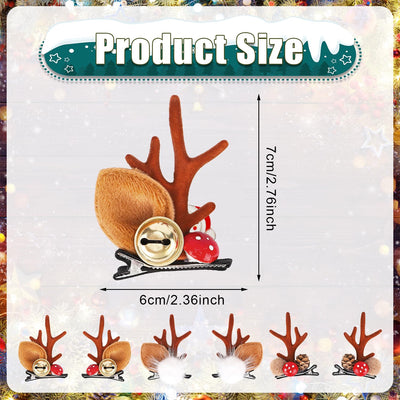 3Pcs Christmas Hair Clips, Christmas Hair Pins Christmas Hair Accessories Christmas Hair Clips for Girls Cute Christmas Hairpin for Christmas Party Women Girls