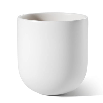 10" Ceramic Plant Pots, Indoor Planter with Drainage Hole & Plug, Ceramic Planter for Outdoor Decorative, White Planter